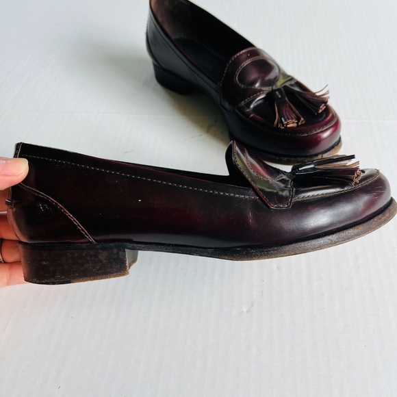 Bottega Veneta Sz 35.5 Merlot Astaire Calfskin Leather Slip On Loafer Shoes - Picture 2 of 9